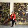 Paintings of hunters with maps, studio shot. (thumb)