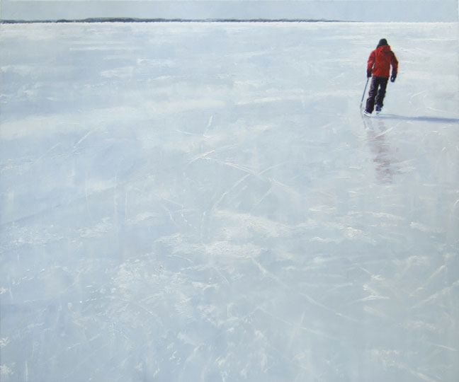 Ice skating painting.