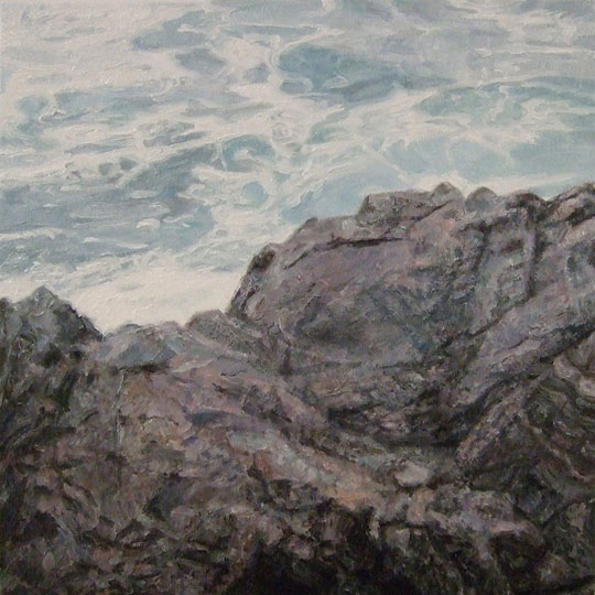 Painting of Atlantic shore.